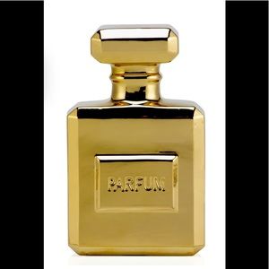 Gold Coin Bank Decor Parfum Bottle